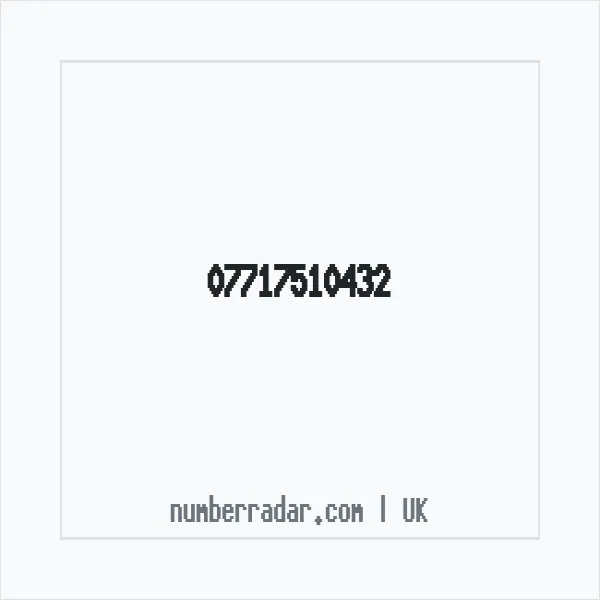 Reverse number check for +44 7717 510432 — who called me?