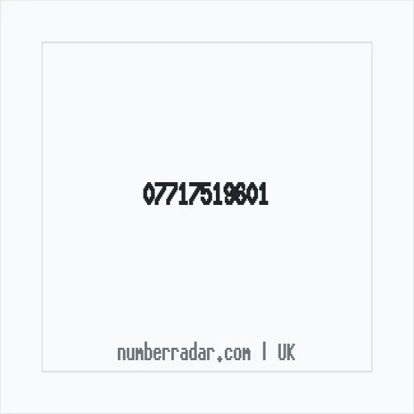 Reverse number check for +44 7717 519601 — who called me?