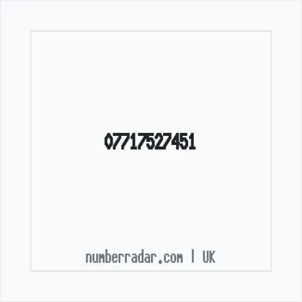 Reverse number check for +44 7717 527451 — who called me?