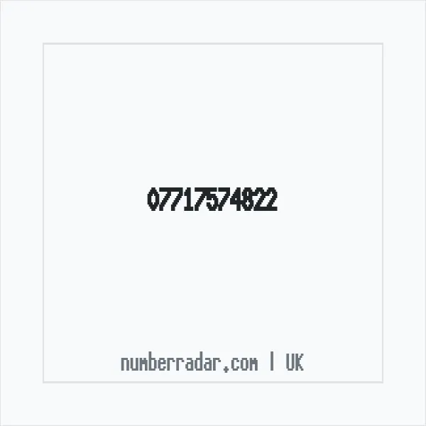 Reverse number check for +44 7717 574822 — who called me?