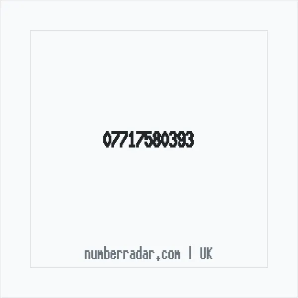 Reverse number check for +44 7717 580393 — who called me?