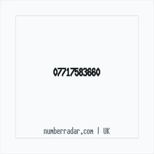 Reverse number check for +44 7717 583660 — who called me?