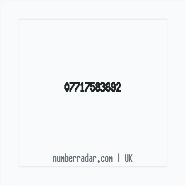 Reverse number check for +44 7717 583692 — who called me?