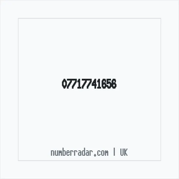 Reverse number check for +44 7717 741656 — who called me?