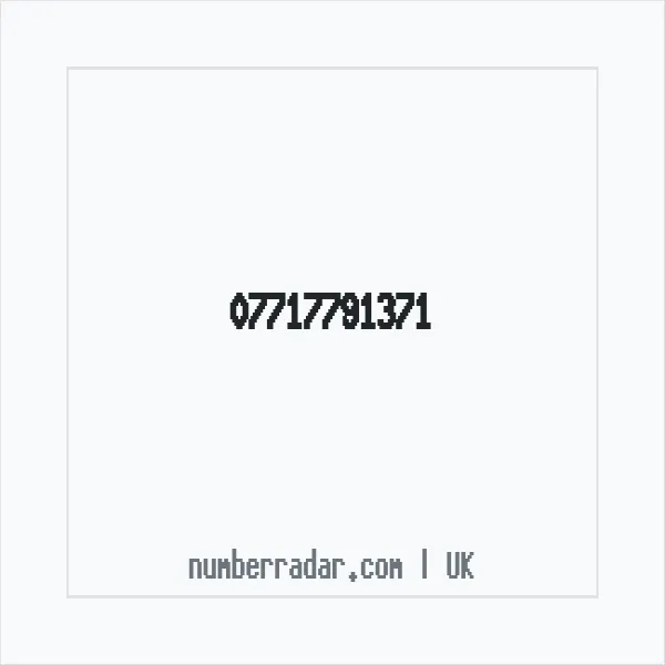 Reverse number check for +44 7717 791371 — who called me?