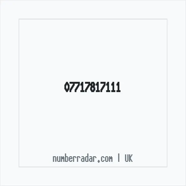 Reverse number check for +44 7717 817111 — who called me?