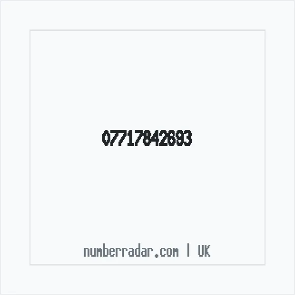 Reverse number check for +44 7717 842693 — who called me?