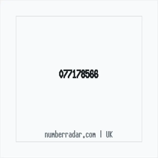 Reverse number check for +44 77178566 — who called me?