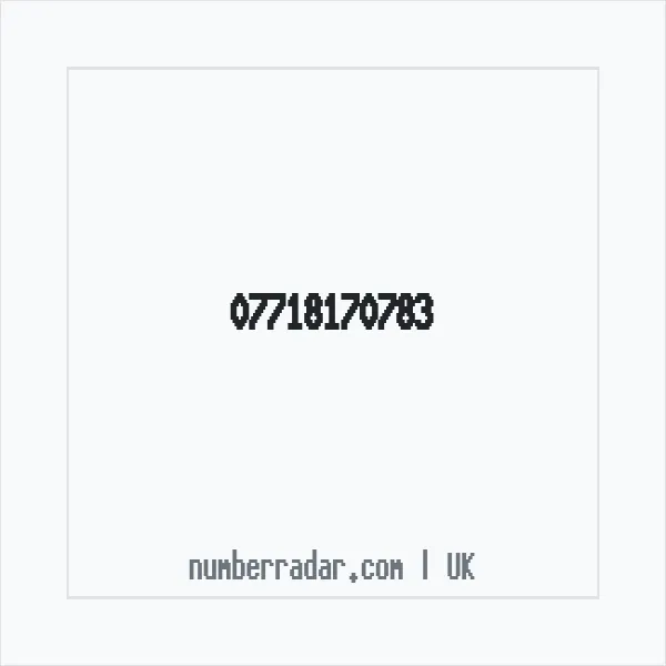 Reverse number check for +44 7718 170783 — who called me?