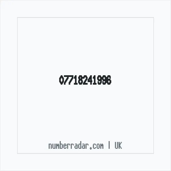 Reverse number check for +44 7718 241996 — who called me?