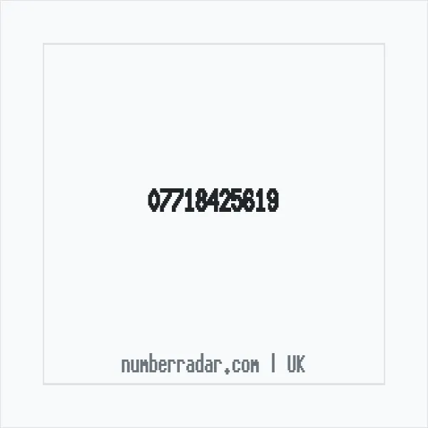 Reverse number check for +44 7718 425619 — who called me?