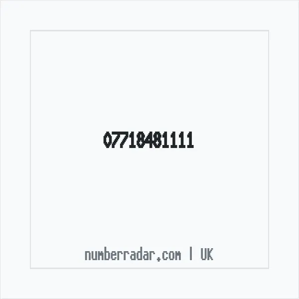 Reverse number check for +44 7718 481111 — who called me?