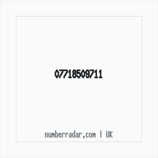Reverse number check for +44 7718 509711 — who called me?