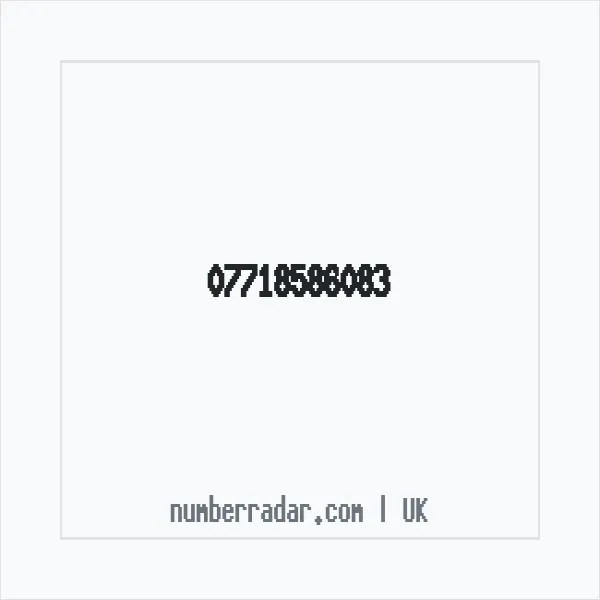 Reverse number check for +44 7718 586083 — who called me?