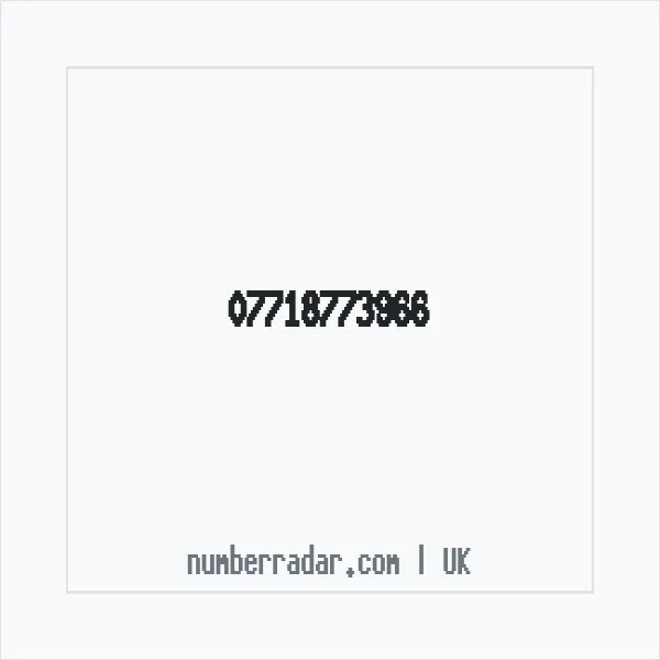 Reverse number check for +44 7718 773966 — who called me?