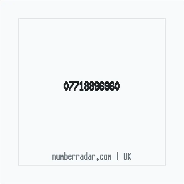 Reverse number check for +44 7718 896960 — who called me?