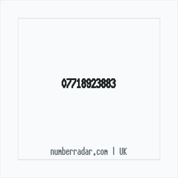 Reverse number check for +44 7718 923883 — who called me?