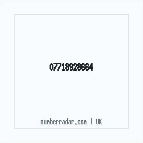 Reverse number check for +44 7718 928664 — who called me?