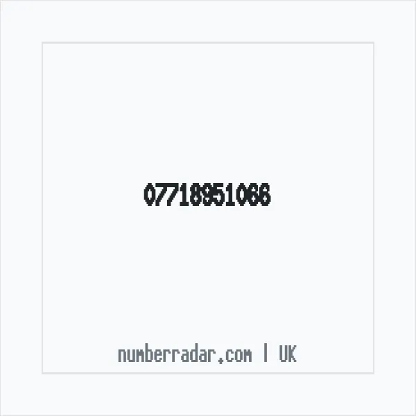 Reverse number check for +44 7718 951066 — who called me?