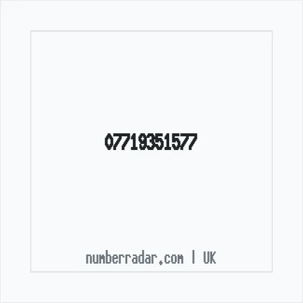 Reverse number check for +44 7719 351577 — who called me?