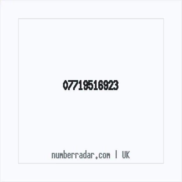 Reverse number check for +44 7719 516923 — who called me?