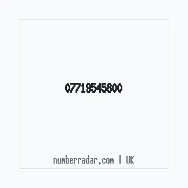 Reverse number check for +44 7719 545800 — who called me?