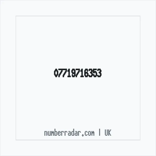 Reverse number check for +44 7719 716353 — who called me?