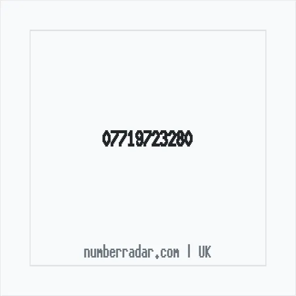 Reverse number check for +44 7719 723280 — who called me?