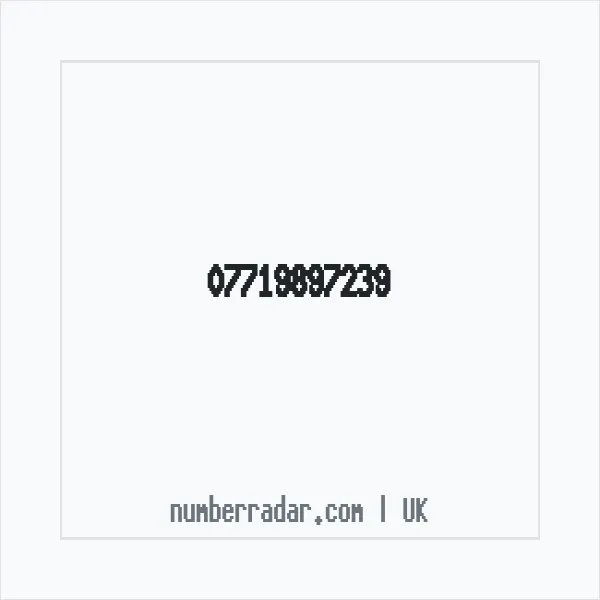 Reverse number check for +44 7719 897239 — who called me?