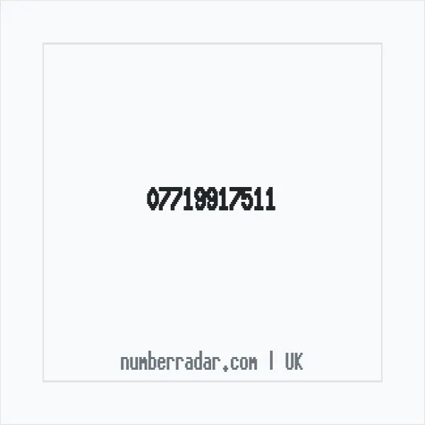 Reverse number check for +44 7719 917511 — who called me?