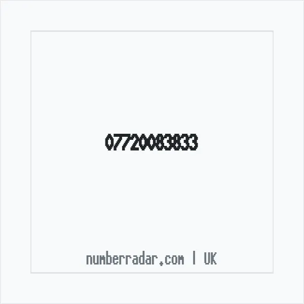 Reverse number check for +44 7720 083833 — who called me?