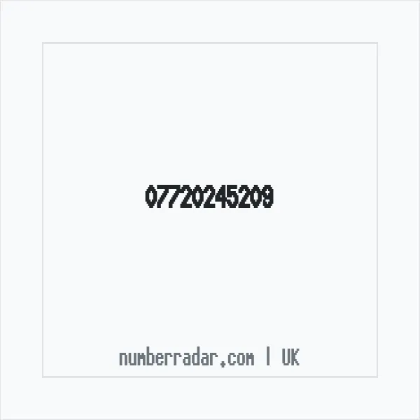 Reverse number check for +44 7720 245209 — who called me?