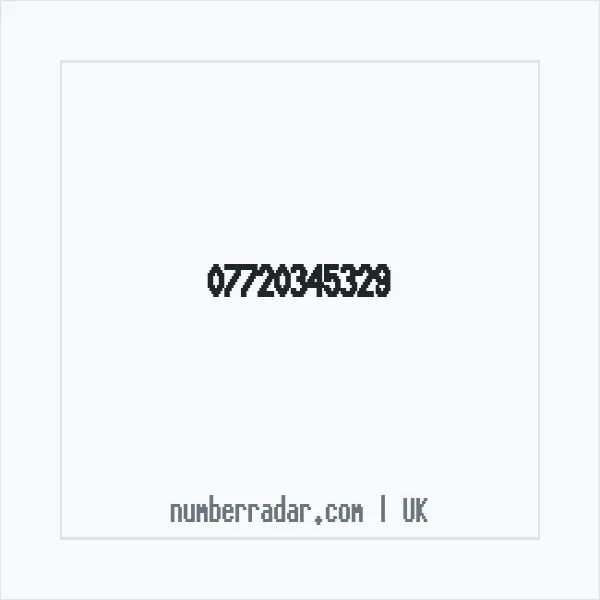 Reverse number check for +44 7720 345329 — who called me?