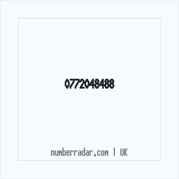 Reverse number check for +44 772048488 — who called me?