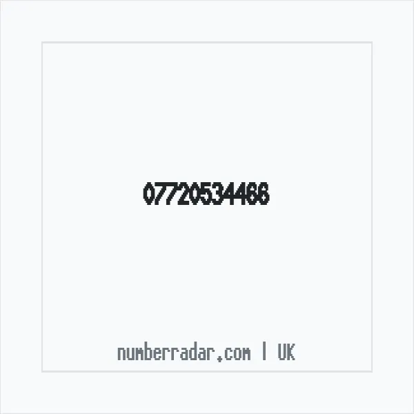 Reverse number check for +44 7720 534466 — who called me?