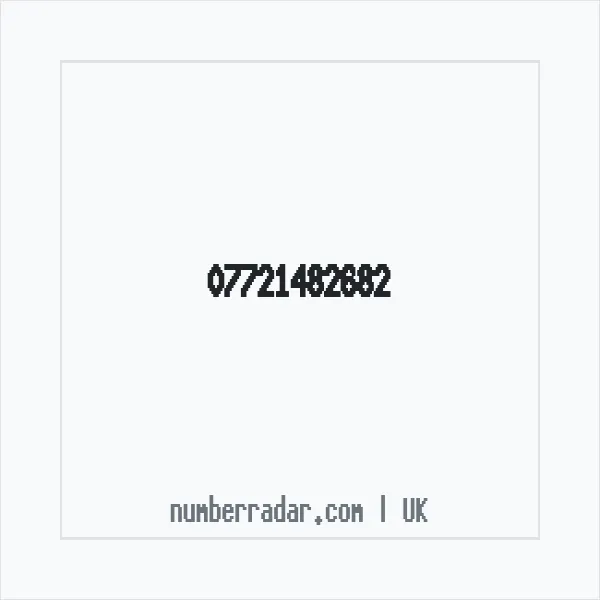 Reverse number check for +44 7721 482682 — who called me?