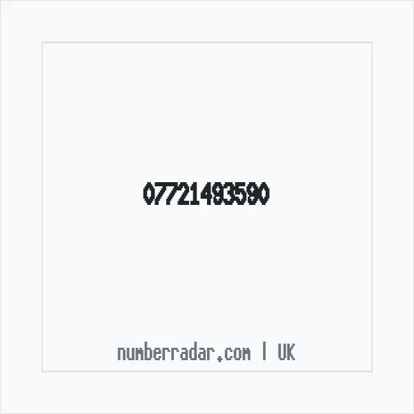 Reverse number check for +44 7721 493590 — who called me?