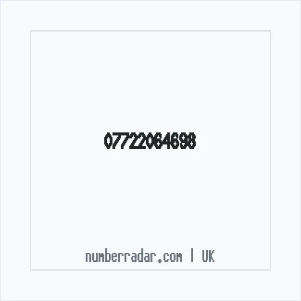 Reverse number check for +44 7722 064698 — who called me?