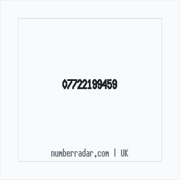 Reverse number check for +44 7722 199459 — who called me?