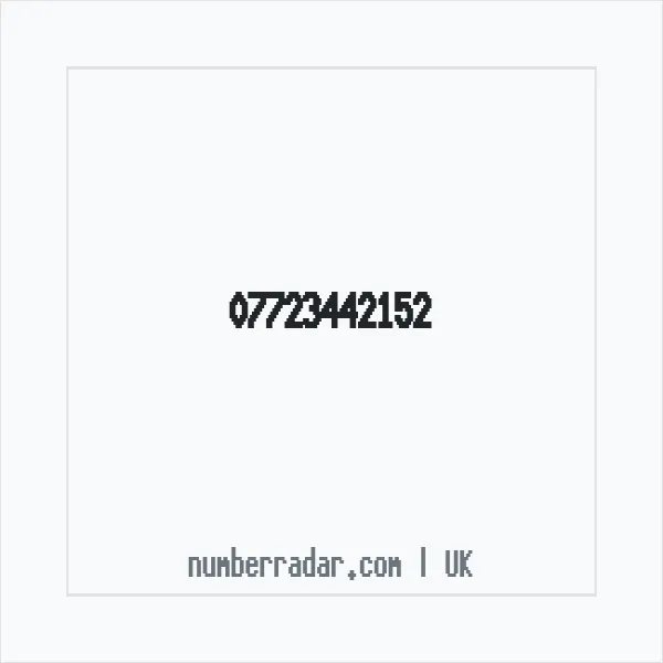 Reverse number check for +44 7723 442152 — who called me?
