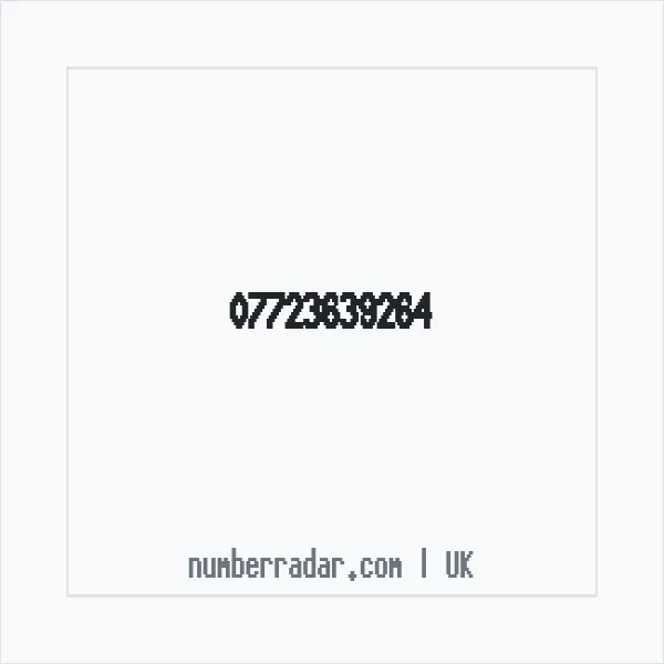 Reverse number check for +44 7723 639264 — who called me?