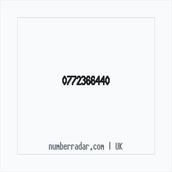 Reverse number check for +44 772366440 — who called me?