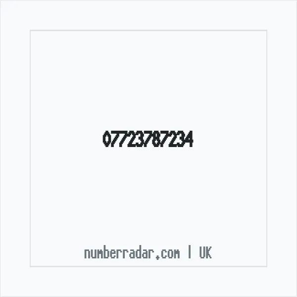 Reverse number check for +44 7723 787234 — who called me?