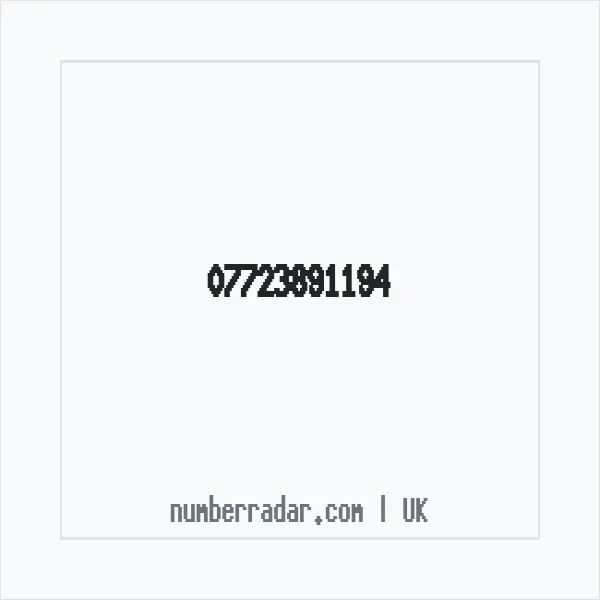 Reverse number check for +44 7723 891194 — who called me?