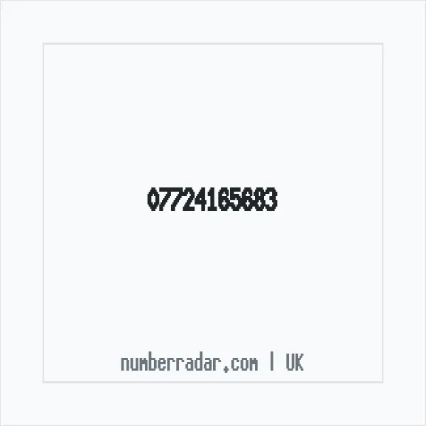 Reverse number check for +44 7724 165683 — who called me?