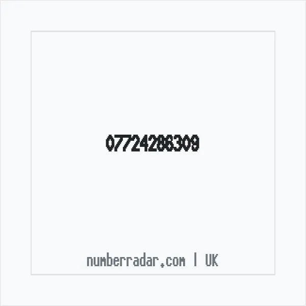 Reverse number check for +44 7724 286309 — who called me?