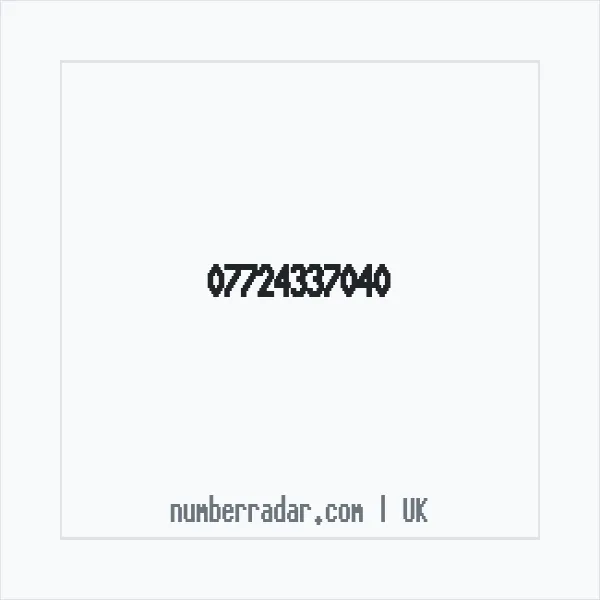 Reverse number check for +44 7724 337040 — who called me?