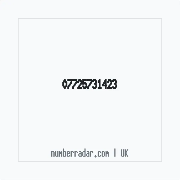 Reverse number check for +44 7725 731423 — who called me?