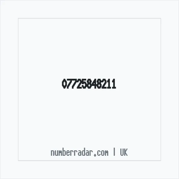 Reverse number check for +44 7725 848211 — who called me?