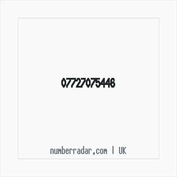 Reverse number check for +44 7727 075446 — who called me?
